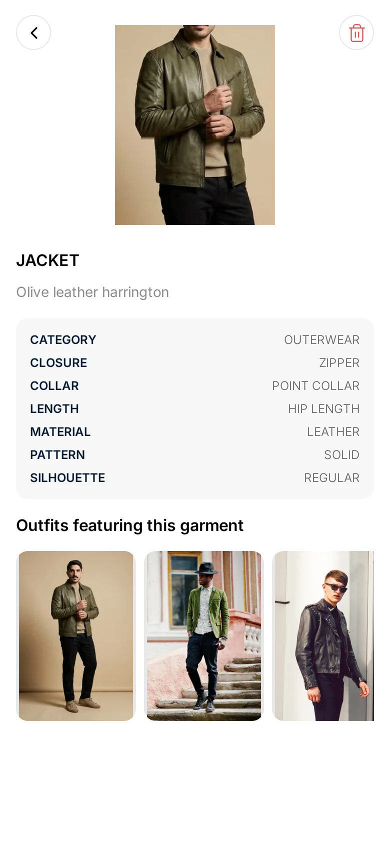 Garment details, tagged by AI