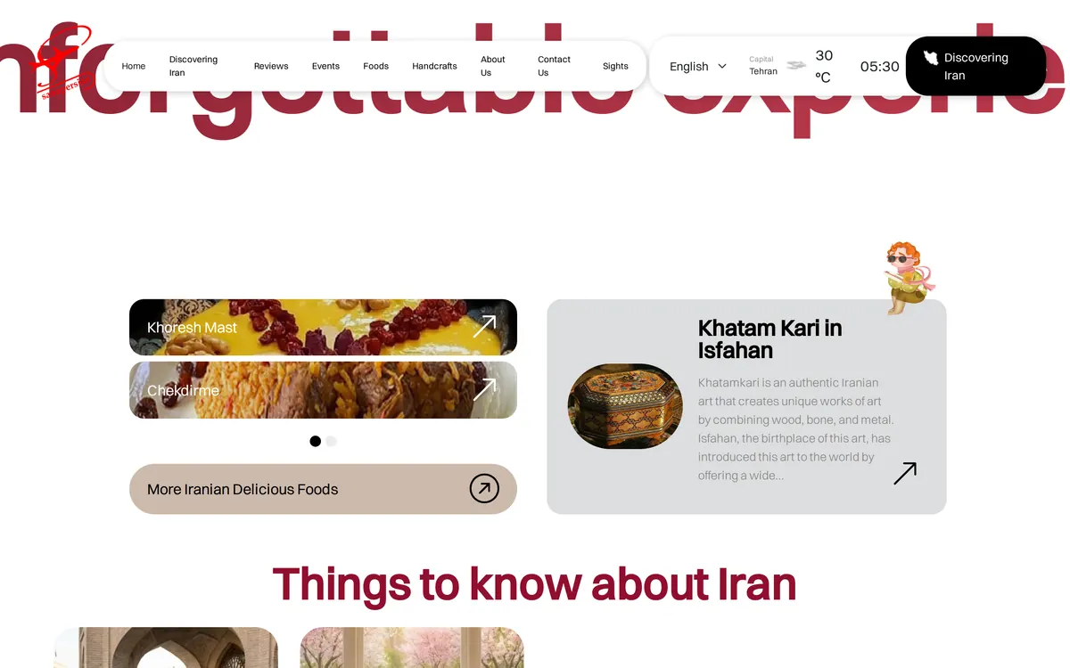 Experiences and travel guides